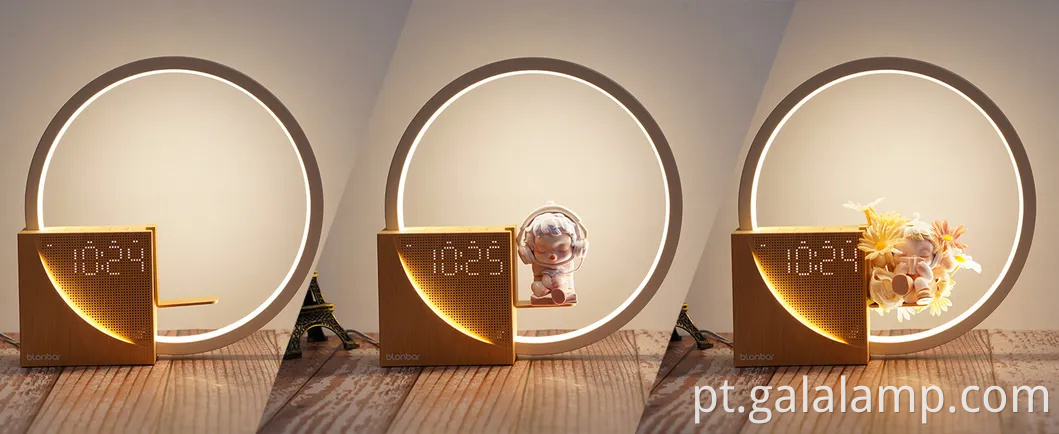 Alarmes do nascer do sol com 10 sons de ruído branco para lâmpada de sono profundo